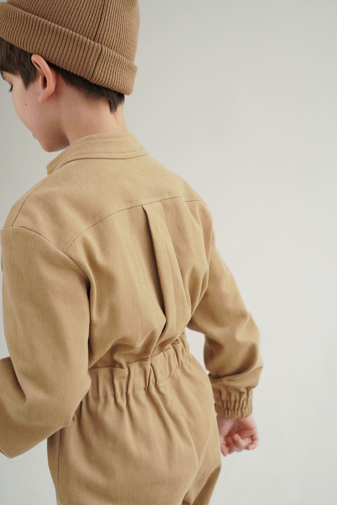Irene jumpsuit (boys) sewing pattern with tutorial height 43.25 in 110 cm - Image 2