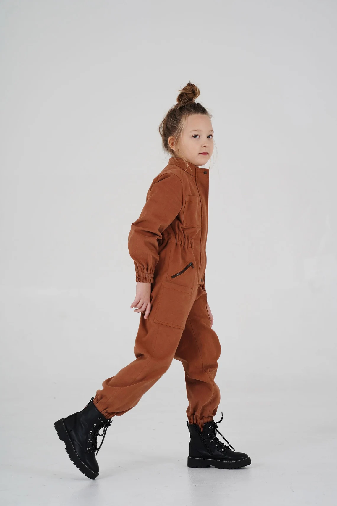 Irene jumpsuit (girls) sewing pattern with tutorial height 38.5 in 98 cm - Image 2