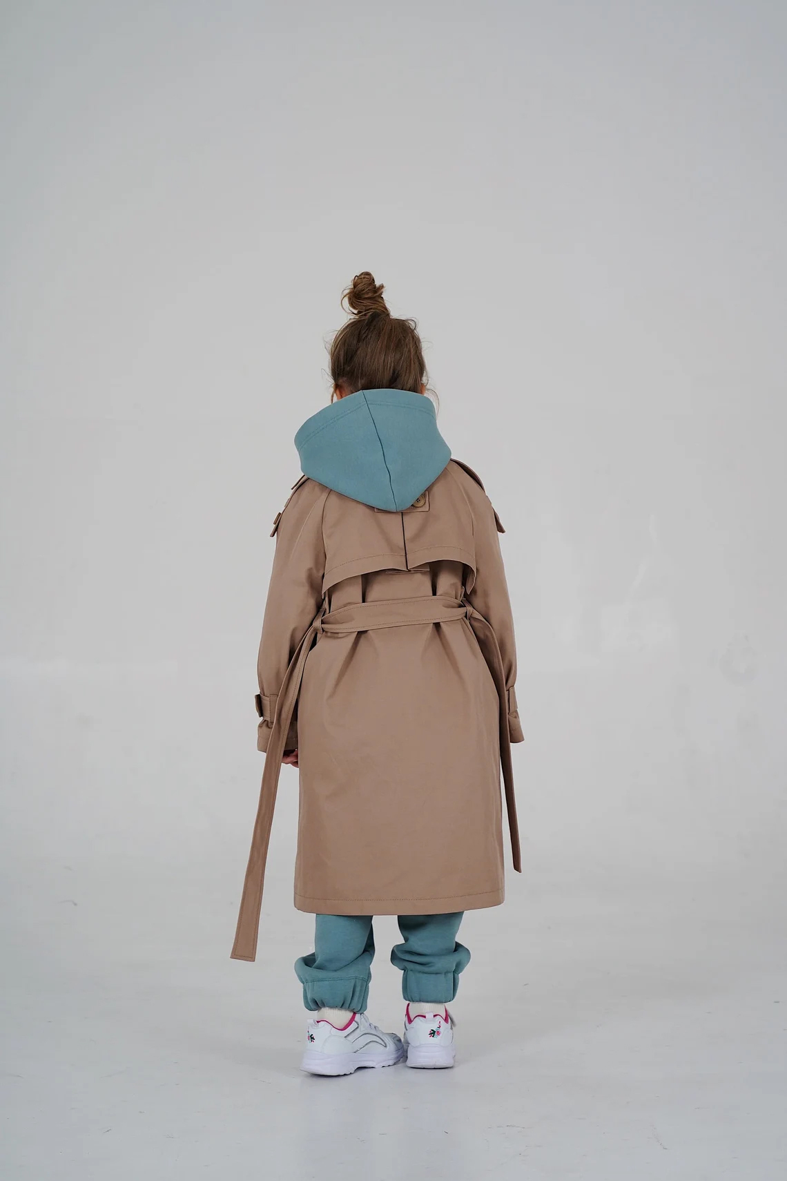 Aspen Trench Coat (girls) sewing pattern with tutorial height 38.5 in 98 cm - Image 5